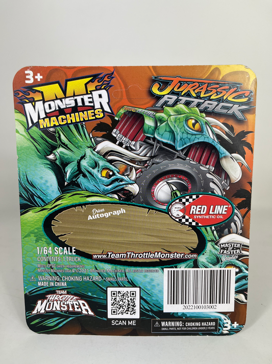 Jurassic Attack Monster Truck Toy 1:64