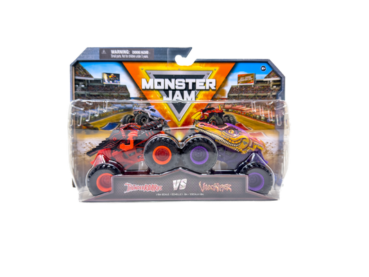 ThunderROARus vs Velociraptor Monster Truck Toys