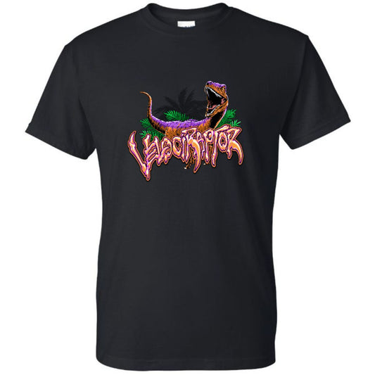 Kid's Velociraptor Black Shirt (Orange Truck)