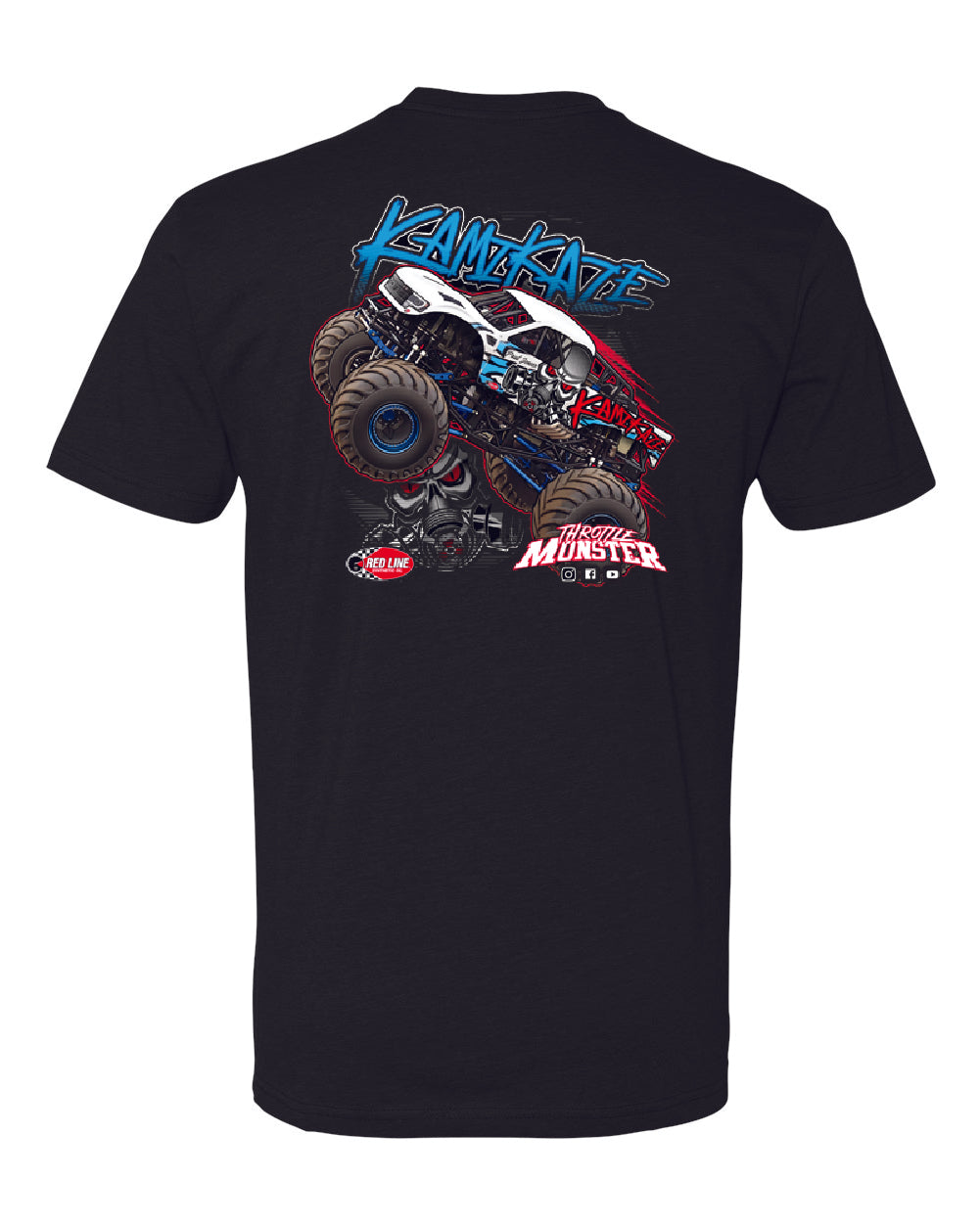 Adult Kamikaze Black Shirt back