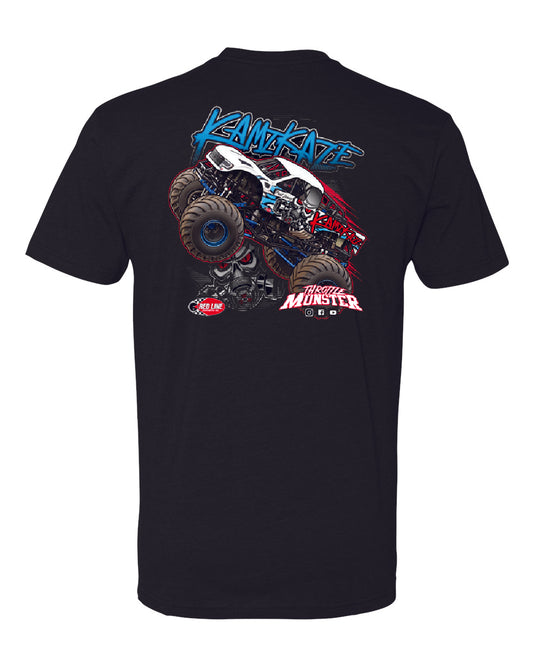 Adult Kamikaze Black Shirt back