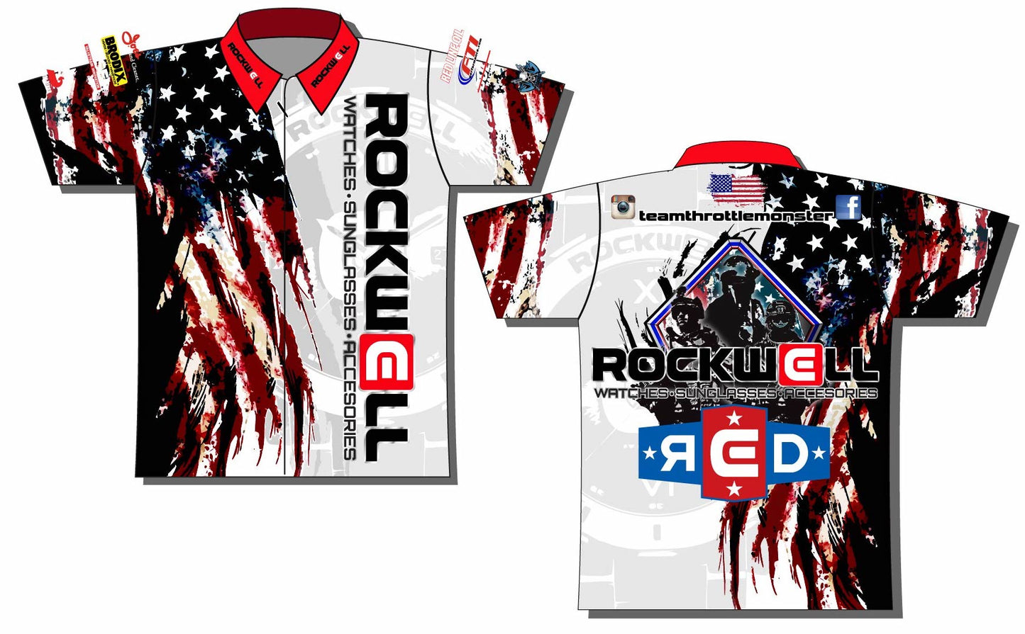 crew shirt rockwell R.e.d