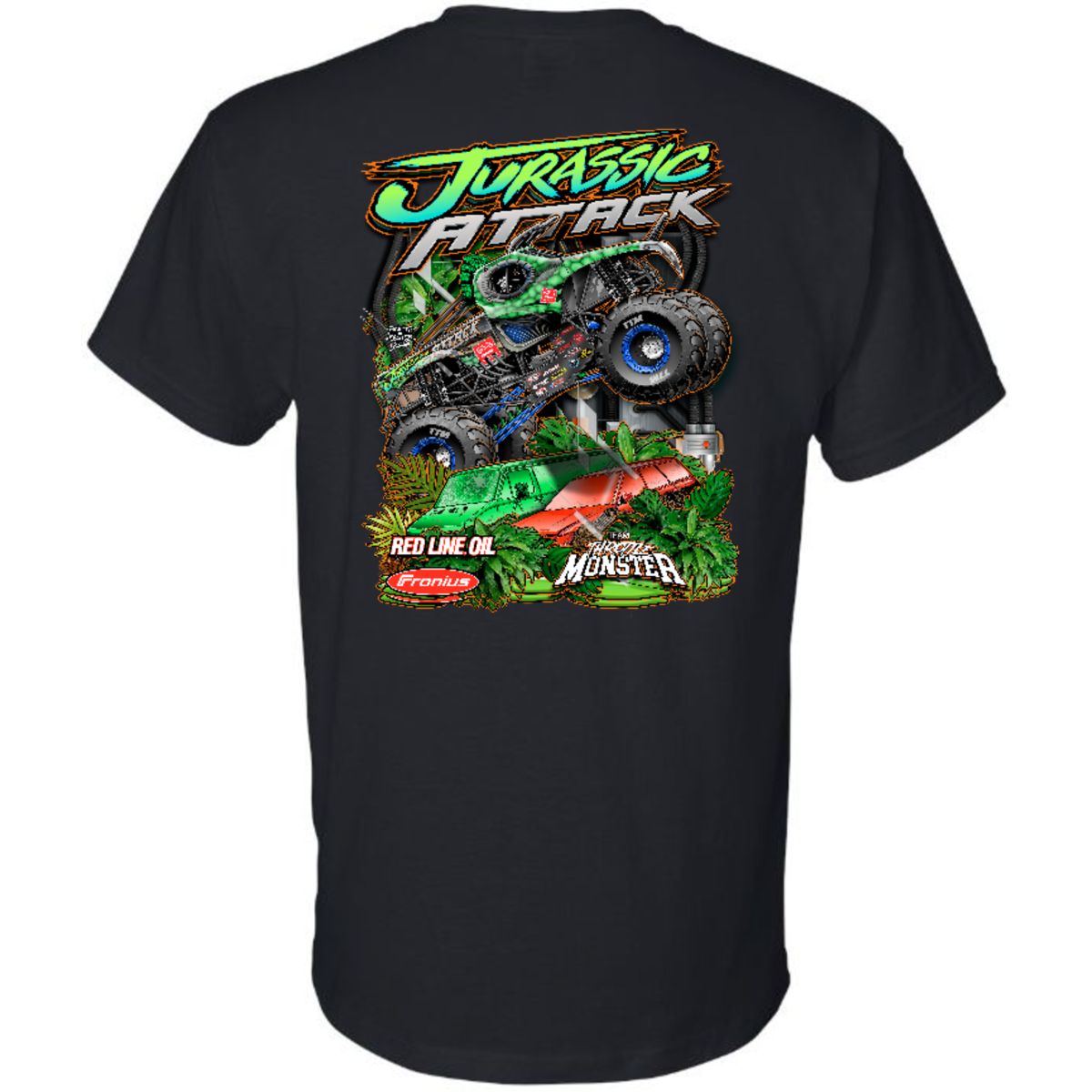 Adult Jurassic Attack Black Shirt