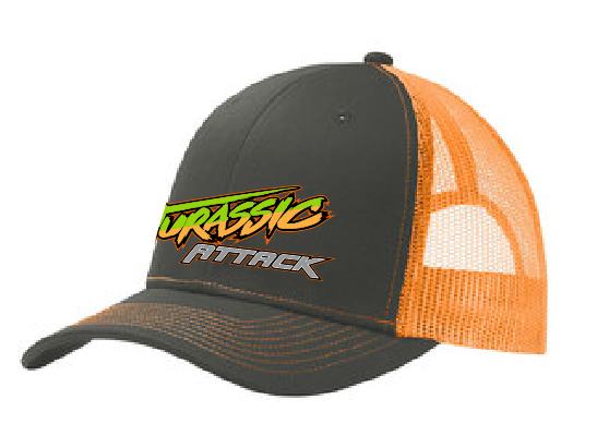 Jurassic Attack Grey Orange Hat