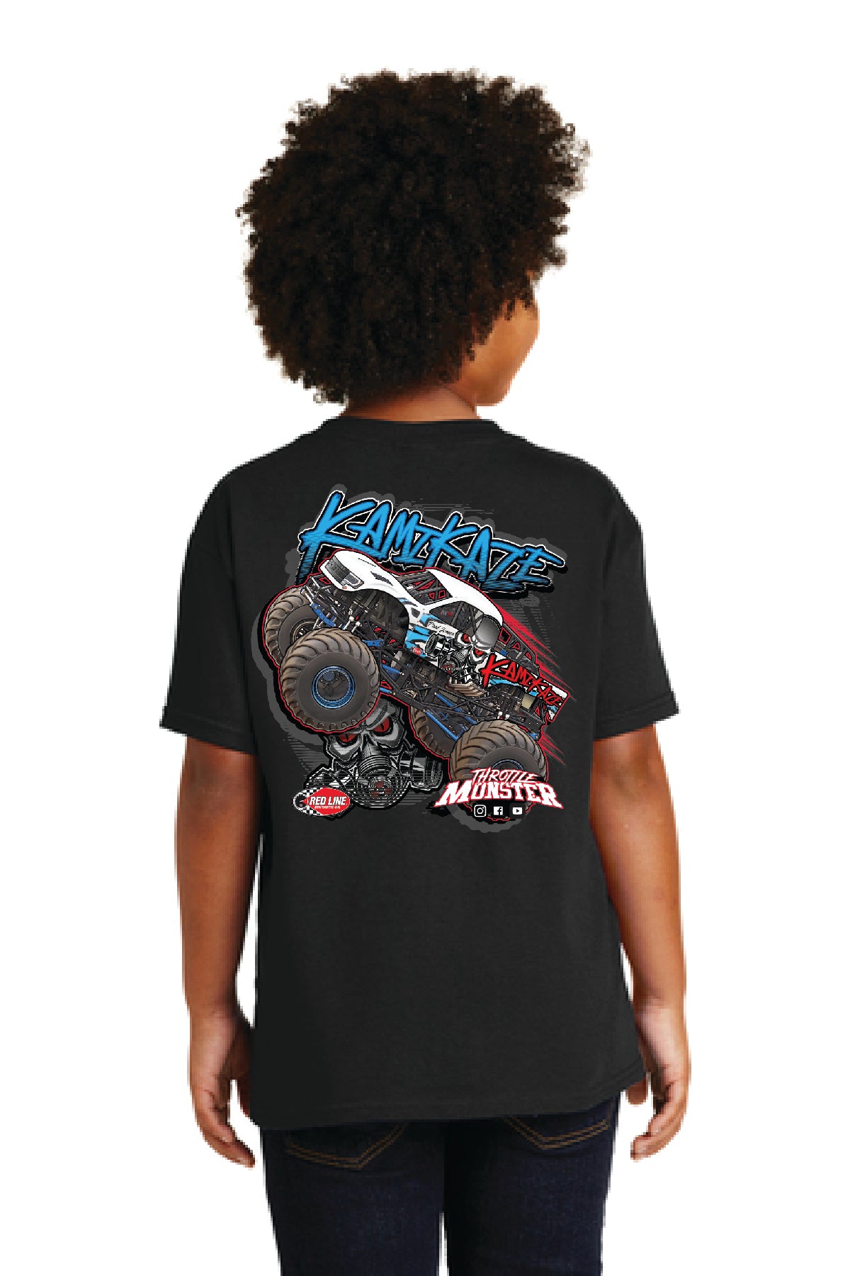 Kid's Kamikaze Black Shirt Back