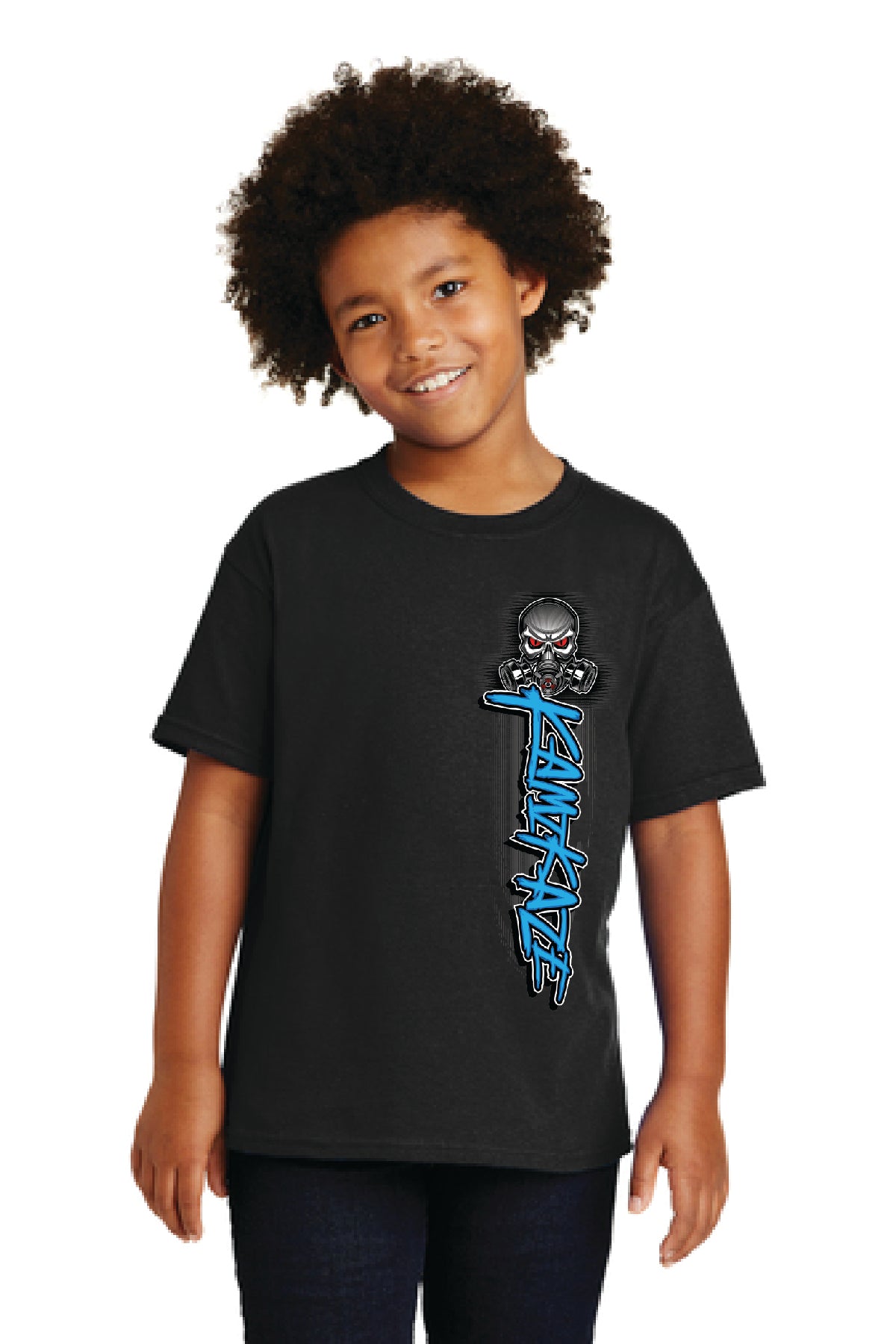 Kid's Kamikaze Black Shirt – Team Throttle Monster