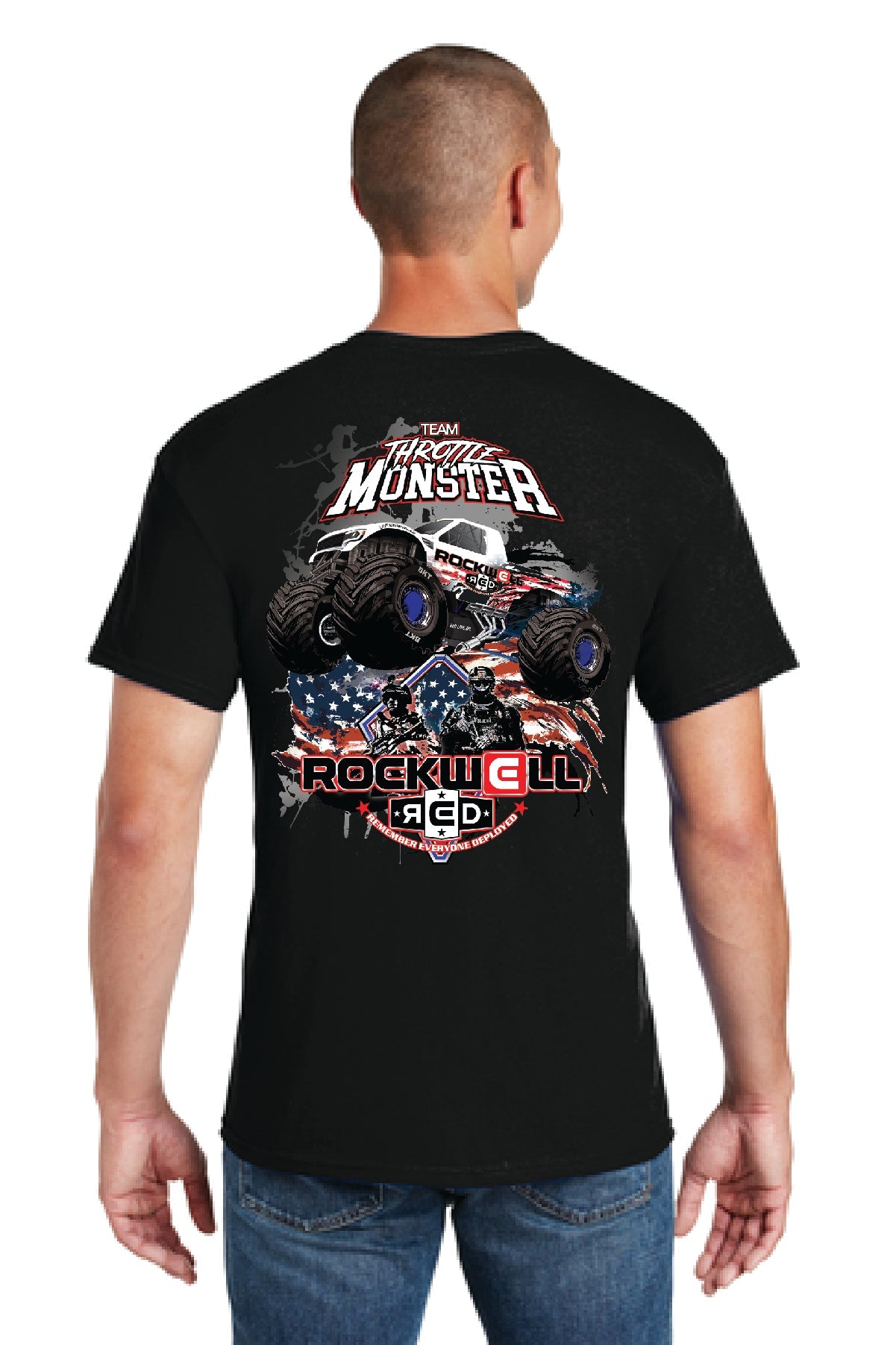 Kid's Rockwell R.E.D Black Shirt Back