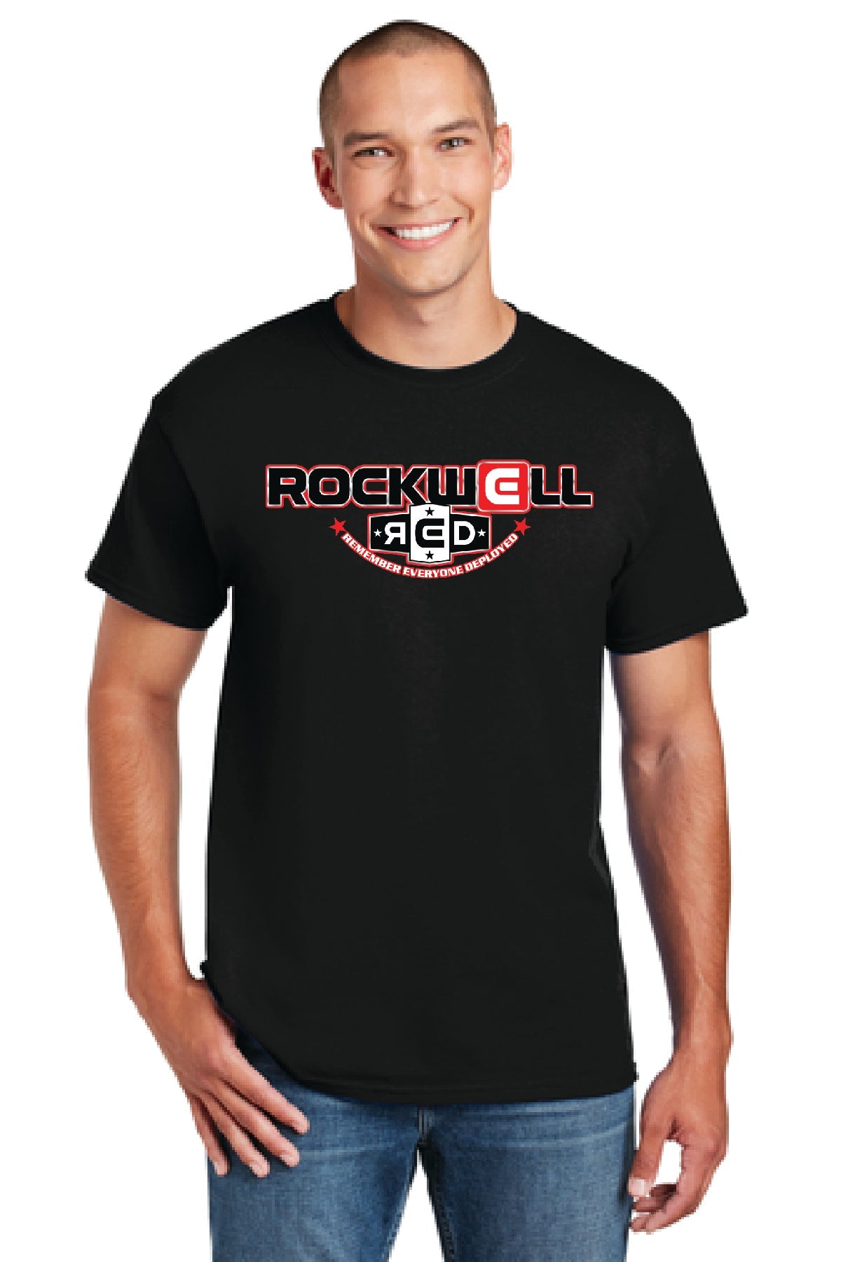 Kid's Rockwell R.E.D Black Shirt Front