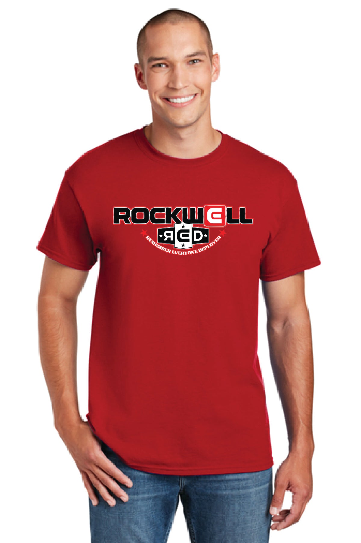 Kid's Rockwell R.E.D Red Shirt Front