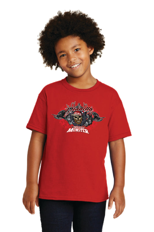 Kid's Vendetta Red Shirt Front